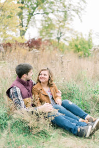 Engagement pictures at Lincoln Park in Chicago