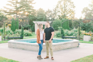 Engagement pictures at Vandeer Park in Davenport Iowa
