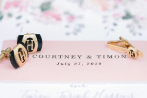 Custom cufflinks, wedding details.