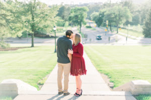 Engagement pictures in downtown Iowa City