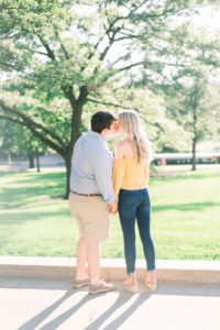 Engagement pictures in downtown Iowa City